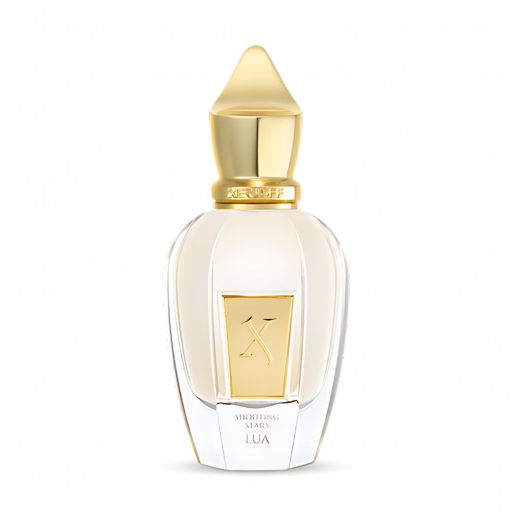 Frasco elegante de Xerjoff Shooting Stars Lua EDP 50 ml con notas de bergamota y melón.