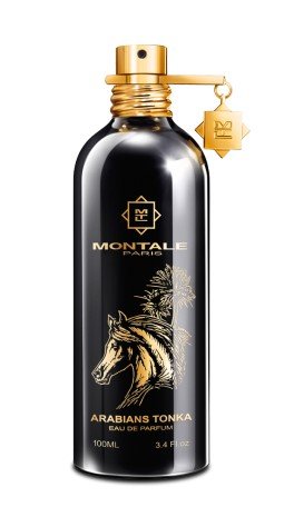 Frasco de Montale Arabians Tonka Eau de Parfum 100 ml, diseño elegante y robusto.