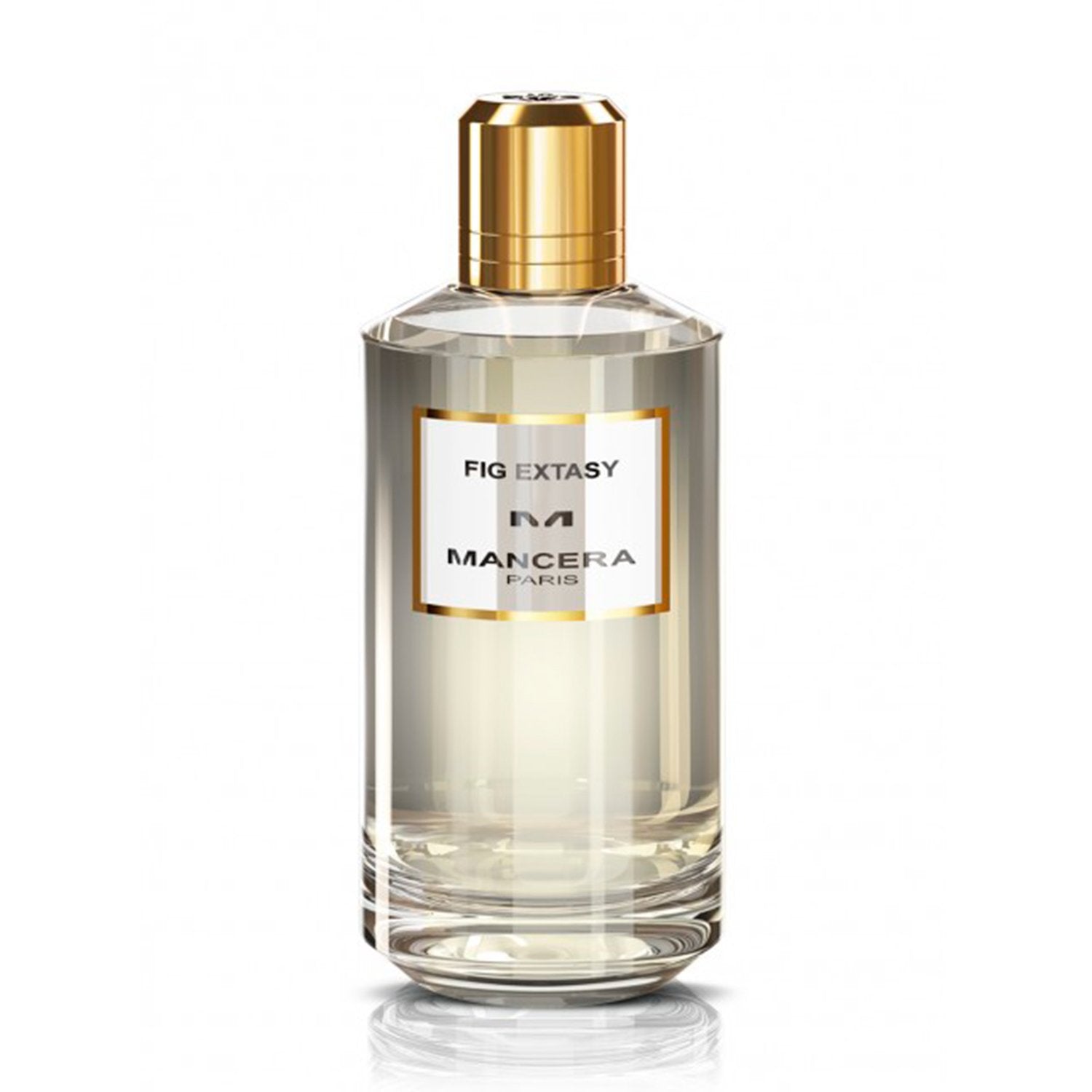 Frasco de Mancera Fig Extasy Eau de Parfum 120 ml, diseño sofisticado y fresco.