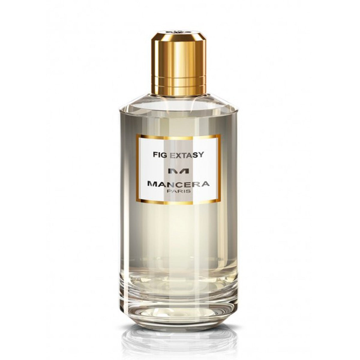 Frasco de Mancera Fig Extasy Eau de Parfum 120 ml, diseño sofisticado y fresco.